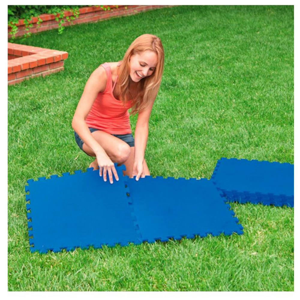 Set Plăci Pază Puzzle pentru Piscină Intex 29081, 8 buc, 50x50x1 cm – Protecție Podea Piscină, 1.9 m² [2]