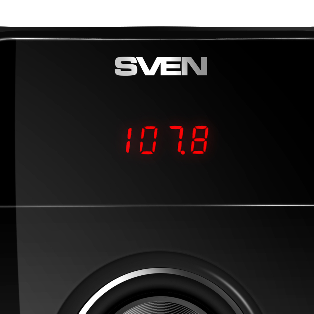 Акустическая система SVEN HT-202 Black – 5.1, 100 Вт RMS, Bluetooth, FM, USB/SD, LED-дисплей, Пульт ДУ, Дерево [3]