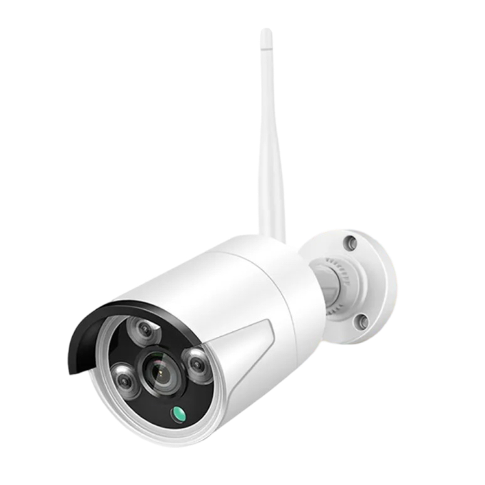 Sistem de camere CCTV 4CH WIFI NVR Kit Wireless 2MP 1080P, Alb [2]
