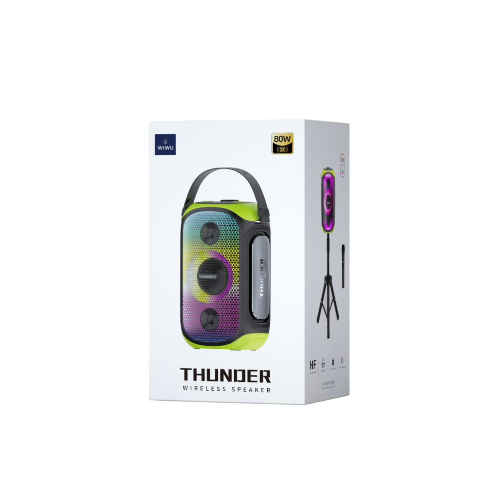 Boxă Portabilă Wiwu Sounder Speaker P20, Bluetooth 5.0, 80W, Black [8]