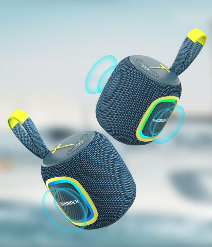 Boxă Portabilă Wiwu Sounder Speaker P25, Bluetooth 5.3, 5W, Blue [5]