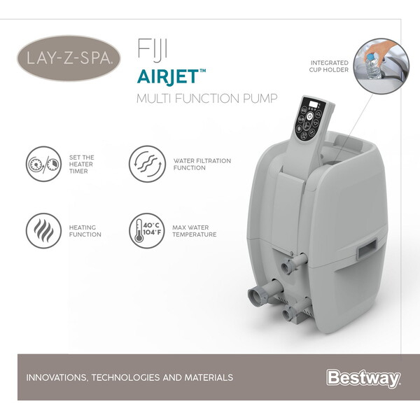 SPA gonflabil Fiji AirJet 180×66 cm, 669 L, pentru 2-4 persoane [8]