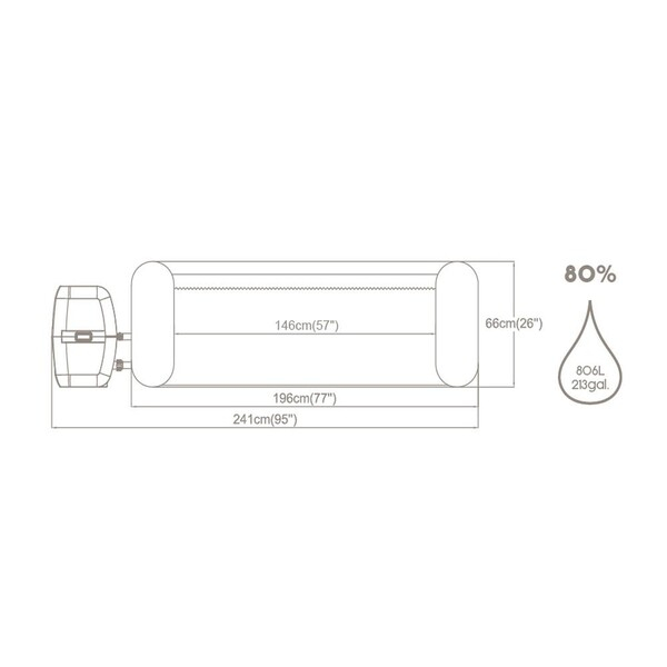 Bestway Jacuzzi SPA Hollywood AirJet 196x66 cm, 908L, pentru 6 persoane - Model 60059 [10]