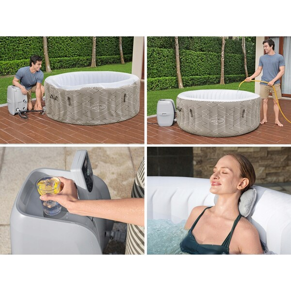 SPA gonflabil Madrid AirJet 180×66 cm, 669 L, pentru 2-4 persoane [7]