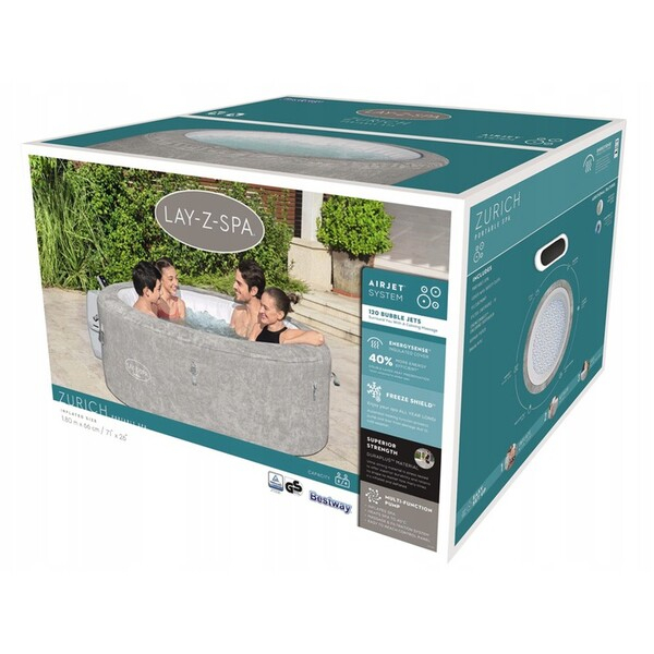 SPA gonflabil Zurich AirJet 180×66 cm, 669 L, pentru 2-4 persoane [14]