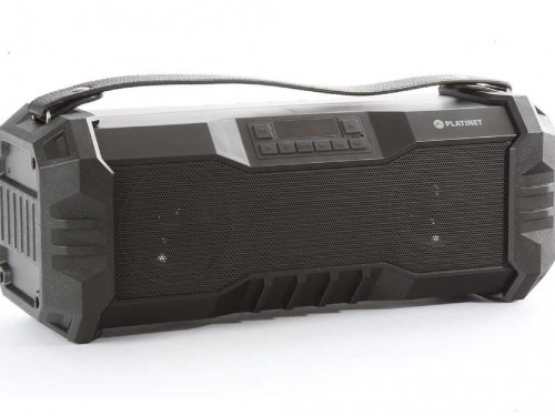 Портативная колонка BOOMBOX Bluetooth Platinet, 11Вт RMS, IPX5, черная [2]