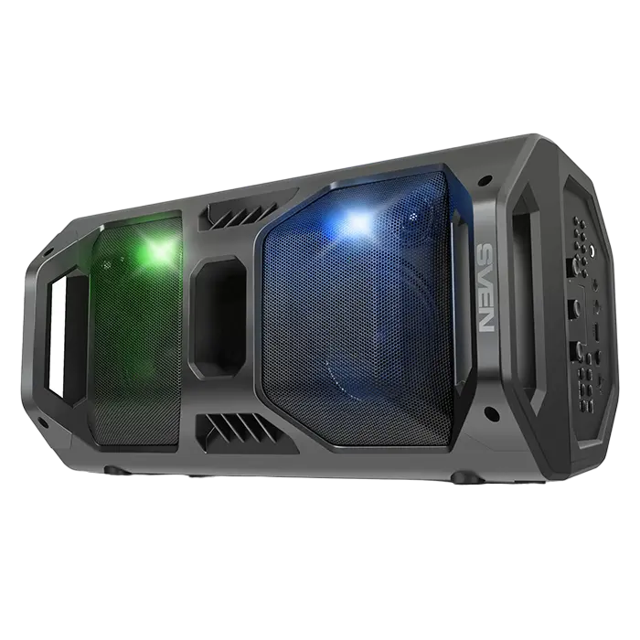 Boxă portabilă SVEN PS-600, 50W RMS, Bluetooth, LED, Radio FM, autonomie 10 ore, Negru [3]