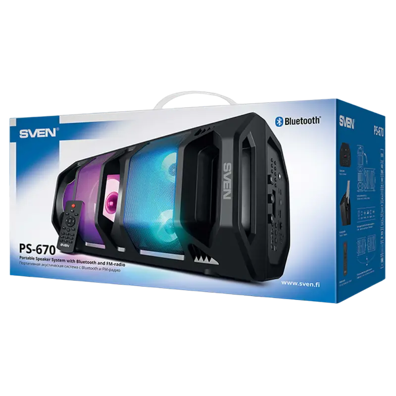 Boxă portabilă SVEN PS-670, Negru [5]