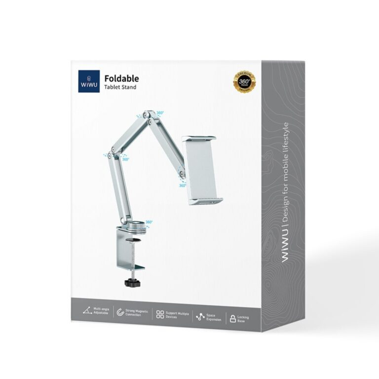 Stand Pliabil pentru Tabletă Wi-ZM001 – Suport Magnetic pentru Tablete și Telefoane Mobile [4]