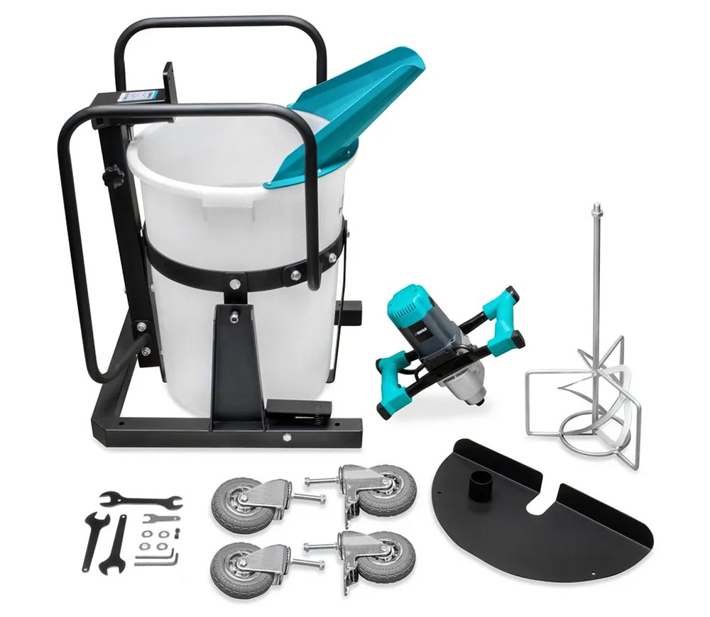 Stație de amestecare BIHUI B-LEVEL 100 MS1900 (1900W, 2 viteze, 100 L, Mixer detașabil, Roți) [3]