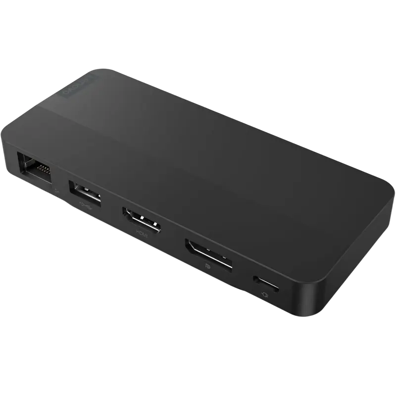 Stație de andocare Lenovo USB-C Dual Display Travel Dock – 2 monitoare 4K, 65W Power Delivery, ultra-portabilă [3]