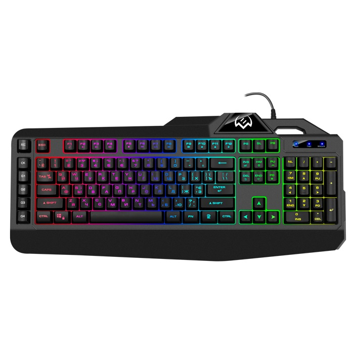 SVEN KB-G8600 Gaming Keyboard, membrane with tactile feedback,110 keys, 12Fn-keys, Backlight, 1.8m, USB, Black, Rus/Ukr/Eng [1]