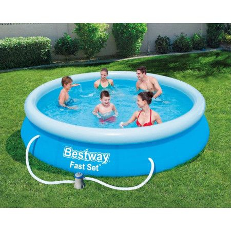 Надувной бассейн Bestway 57274 Fast Set 366 x 76 см с насосом — мгновенный комфорт и развлечение [2]