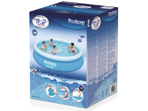 Надувной бассейн Bestway Fast Set 57273 / 366 x 76 см — отдых и развлечения в собственном дворе [3]