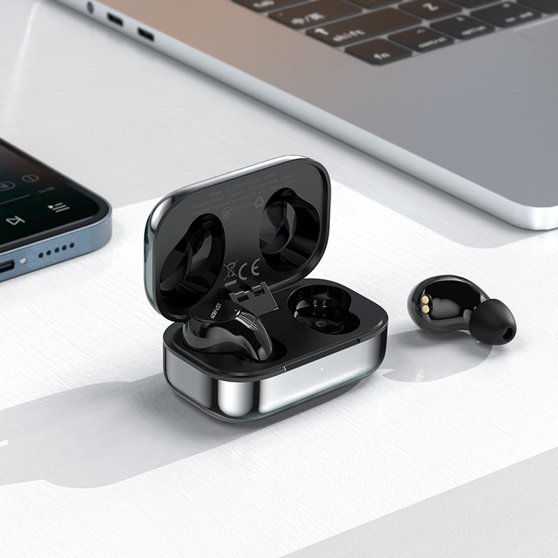 Беспроводные наушники T7 Unrivalled TWS, Bluetooth 5.2, aptX, игровой режим, серебристые — Премиальный звук и металлический стиль [4]