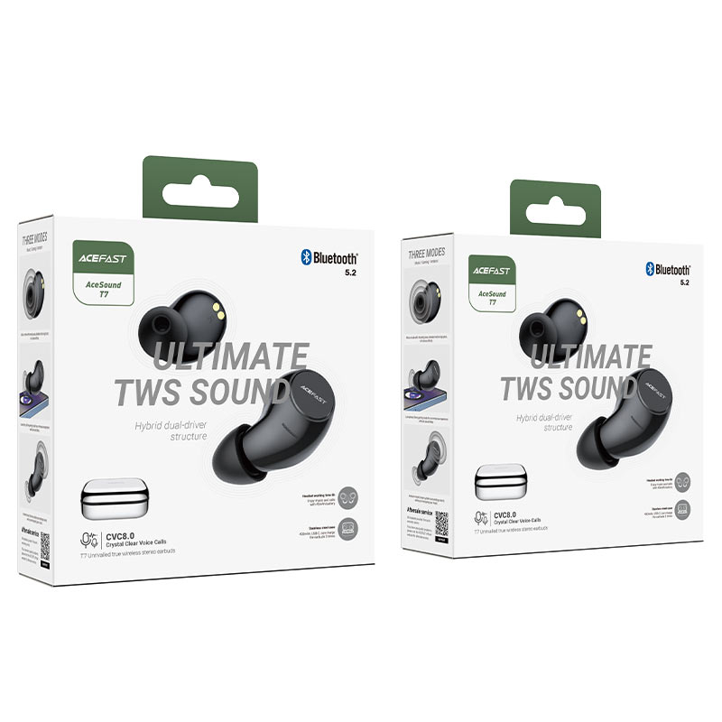 Беспроводные наушники T7 Unrivalled TWS, Bluetooth 5.2, aptX, игровой режим, серебристые — Премиальный звук и металлический стиль [8]