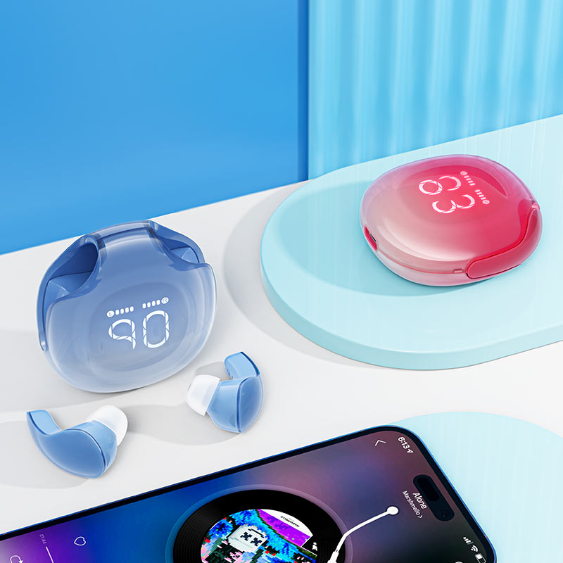 T9 Crystal (Air) – Цветные Bluetooth-наушники с мощным звуком и стильным дизайном | Доступны в 4 цветах: Pomelo Red, Porcelain White, Avocado Green, Grape Purple [4]