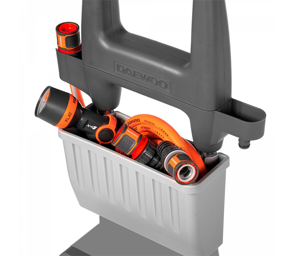 Tambur cu furtun pe roți DAEWOO DWR 4040 (Furtun 40 m, 1/2", Easy Roll, Ghid automat, Pistol și conectori incluși) [9]