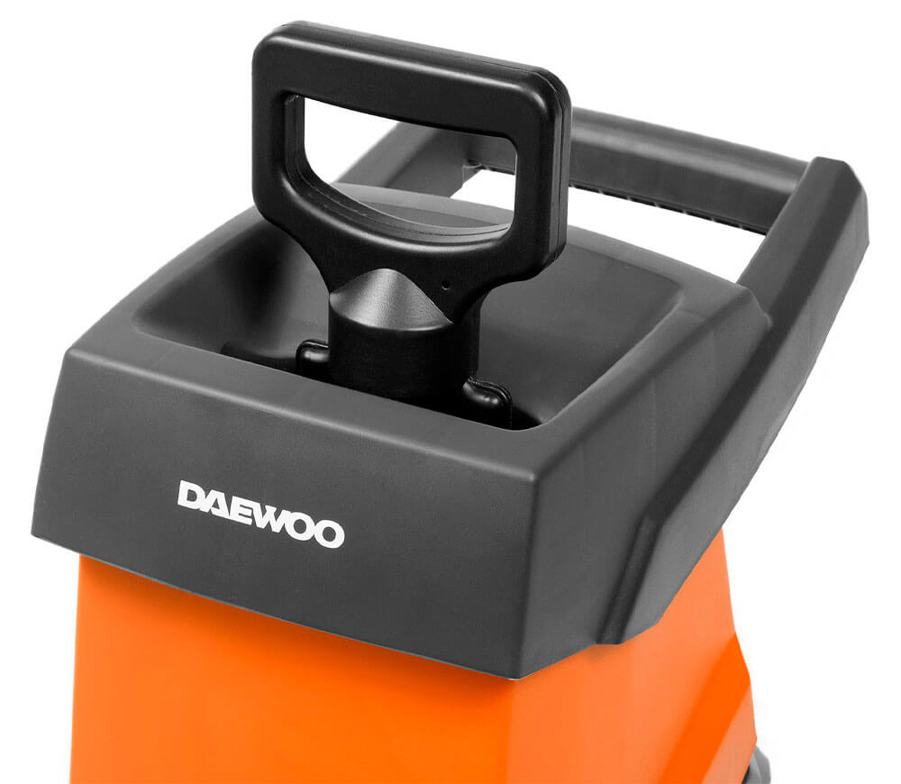 Tocător de crengi electric DAEWOO DSR 2700E (2500W, Mecanism cu 2 cuțite, Max 40 mm, Coș 50L) [9]