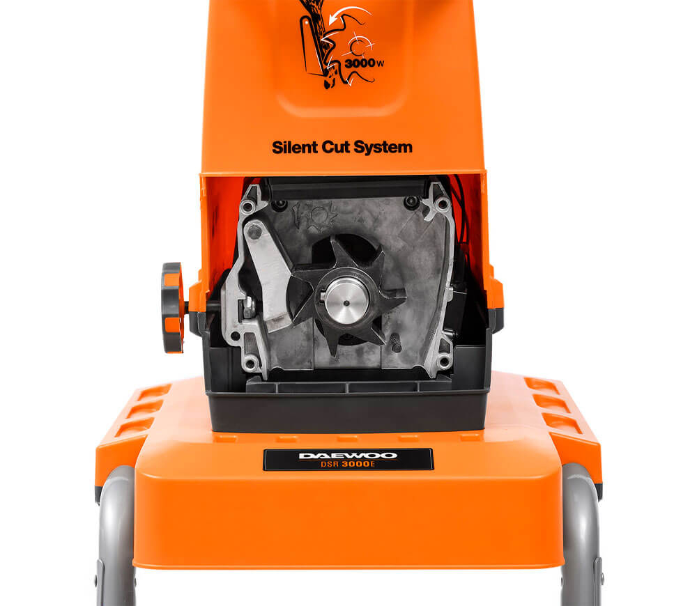 Tocător de crengi electric DAEWOO DSR 3000E (2800W, Freză cu role, Max 45 mm, Coș 60L) [3]