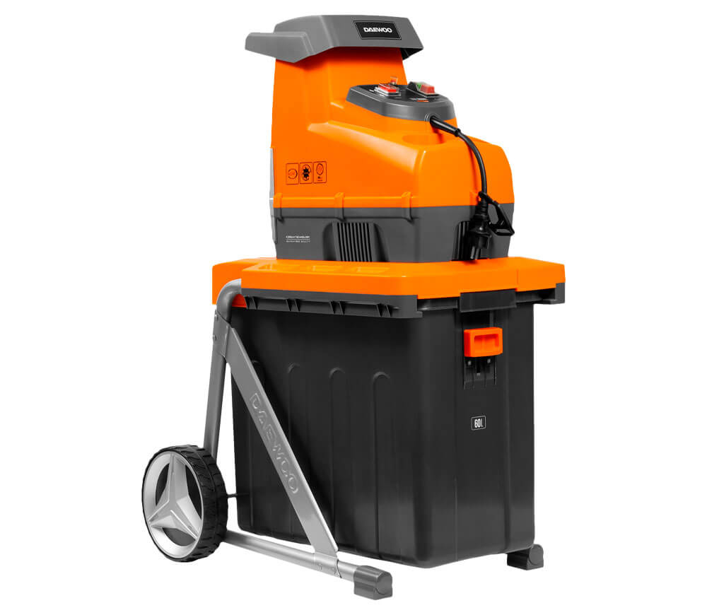 Tocător de crengi electric DAEWOO DSR 3000E (2800W, Freză cu role, Max 45 mm, Coș 60L) [6]