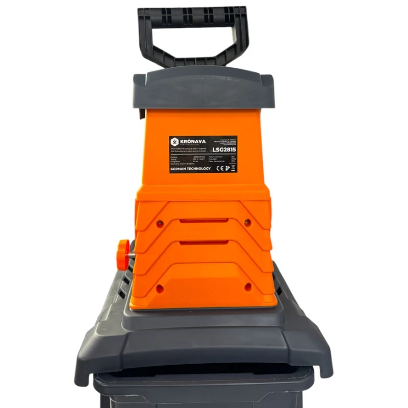Tocător de crengi electric Kronava LSG2815 – 2800 W – Diametru maxim 45 mm – Casetă 55 l – Puternic și Stabil pentru Grădini Medii și Mari [2]