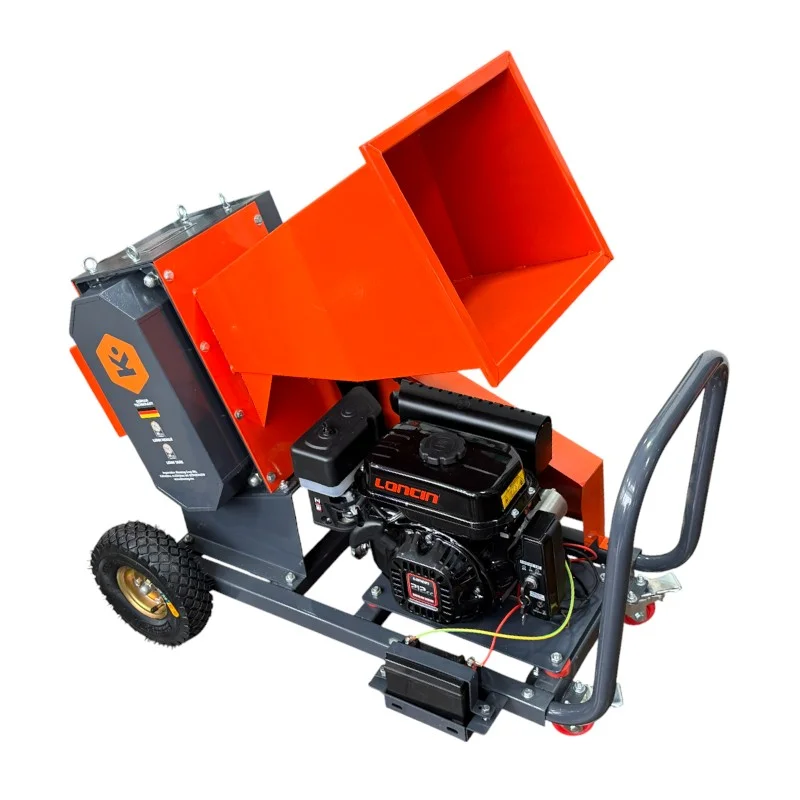 Tocător de crengi pe benzină Kronava KV-80BD – Pornire la cheie – Motor LONCIN 7.5 CP – Diametru maxim 80 mm – Putere și Mobilitate Totală [3]