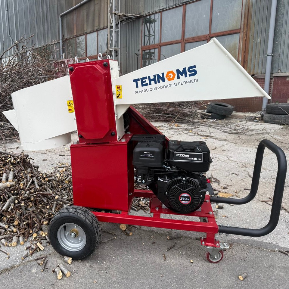 Tocător de crengi pe benzină MS-80 (Motor Loncin 9 CP, Diametru maxim 80 mm, Capacitate 5 m³/h, 6 Cuțite) [2]