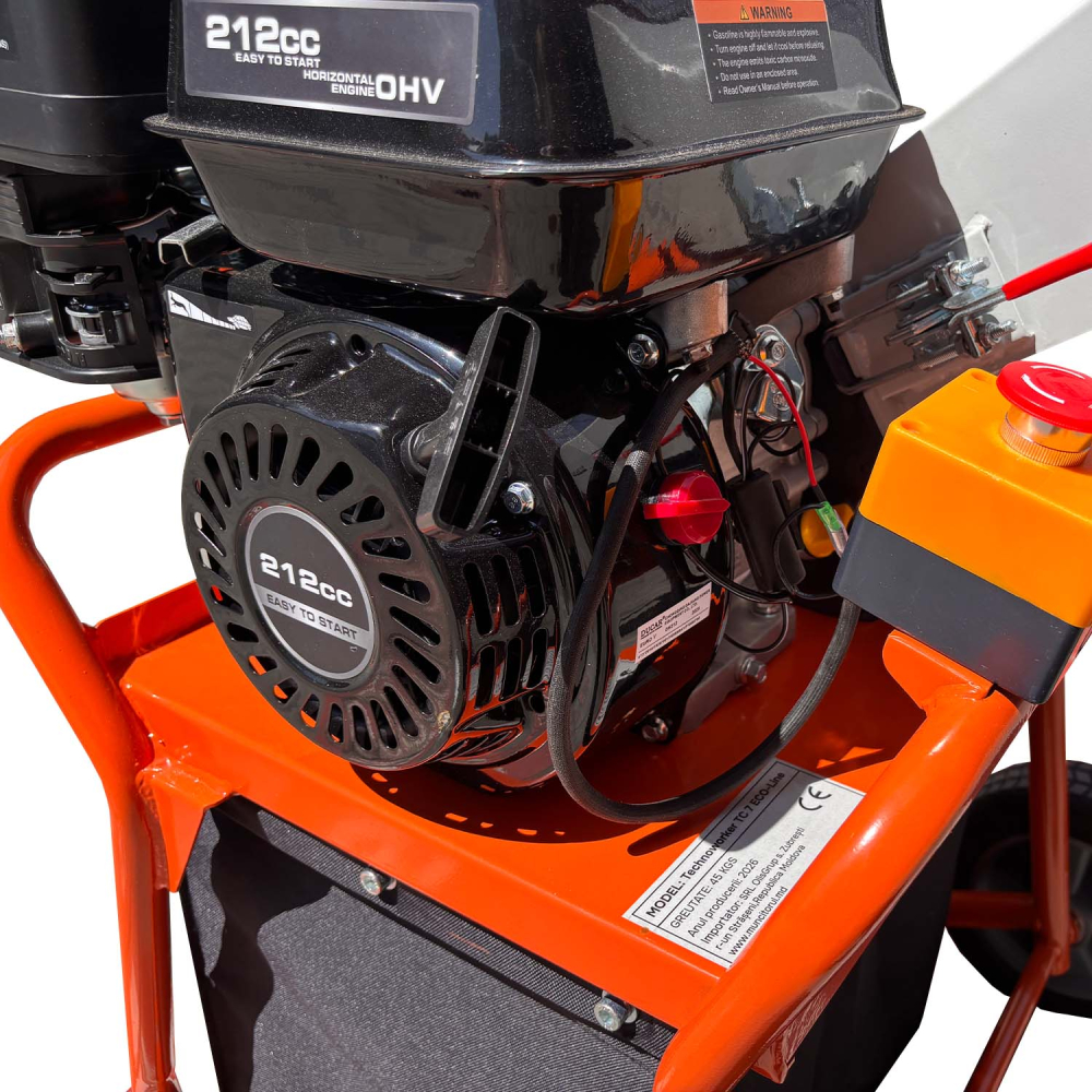 Tocător de crengi pe benzină TECHNOWORKER TC 7 Eco Line (7 CP, 212 cm³, Diametru max. 80 mm, 4 Lame) [4]