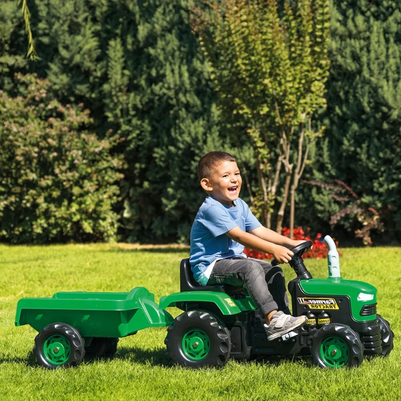 Tractor cu pedale și remorcă Dolu (8053) – Vehiculul ideal pentru micii exploratori [2]
