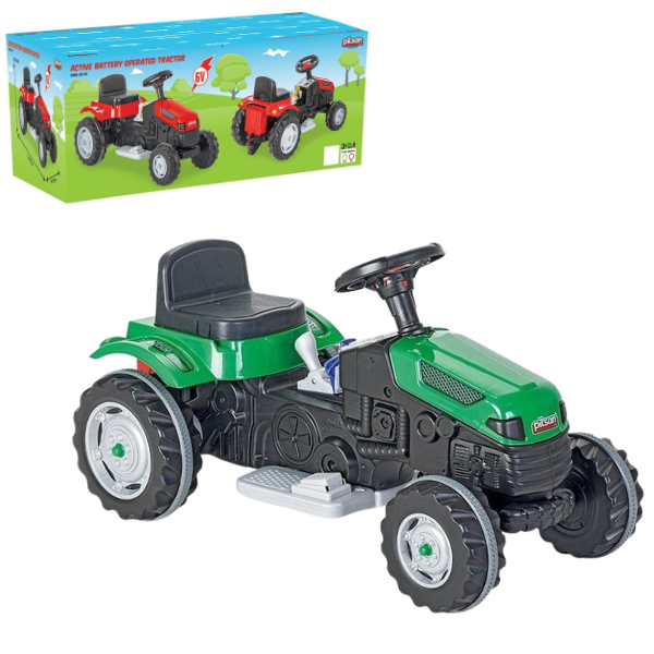 Tractor electric pentru copii Pilsan ACTIVE 6V, verde – Distracție și aventură pentru micii șoferi [5]
