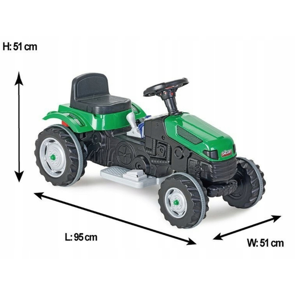 Tractor electric pentru copii Pilsan ACTIVE 6V, verde – Distracție și aventură pentru micii șoferi [3]
