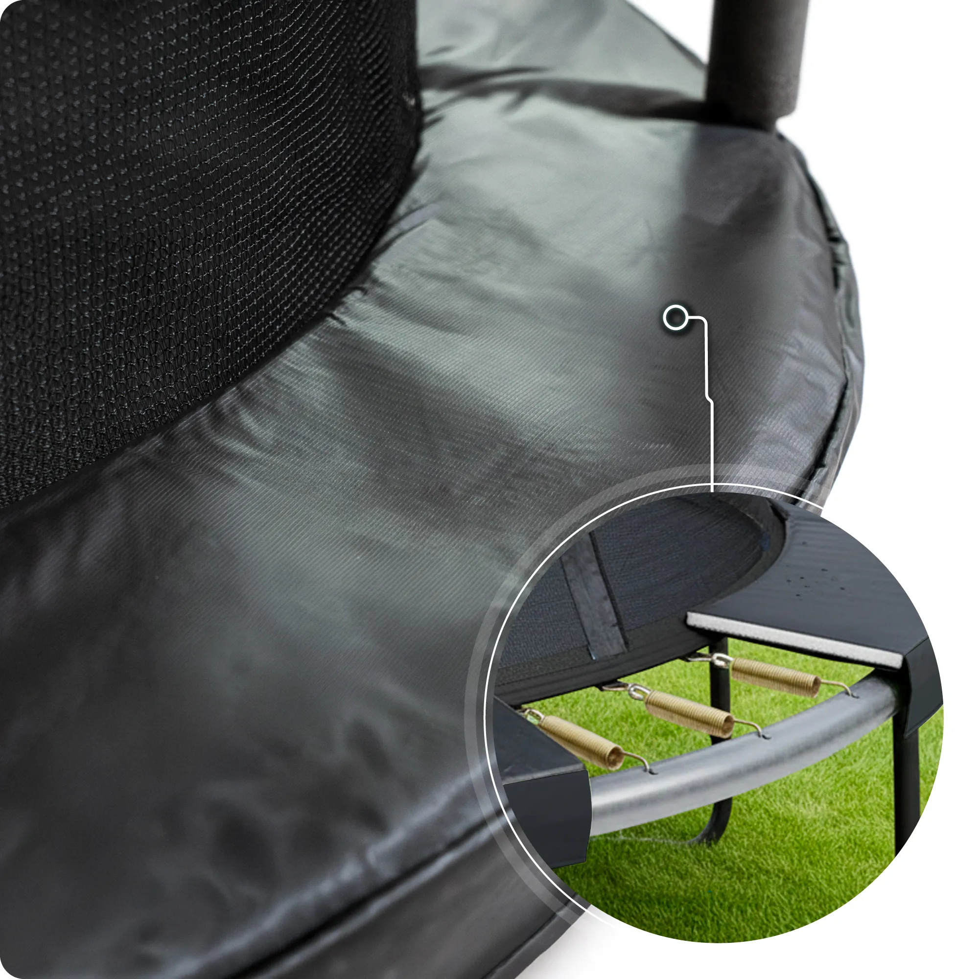 Батут для детей THUNDER INSIDE ELITE 4,5FT (140 см) Black – Безопасные прыжки даже в маленьком дворе [10]