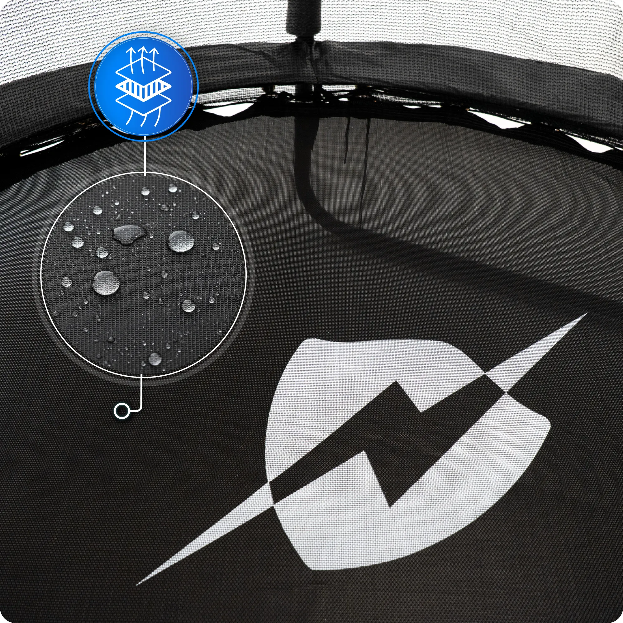 Батут для детей THUNDER INSIDE ELITE 4,5FT (140 см) Black – Безопасные прыжки даже в маленьком дворе [8]