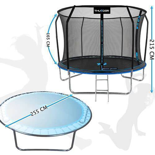 Батут Elite 255 см THUNDER – Компактный размер и максимум удовольствия [4]