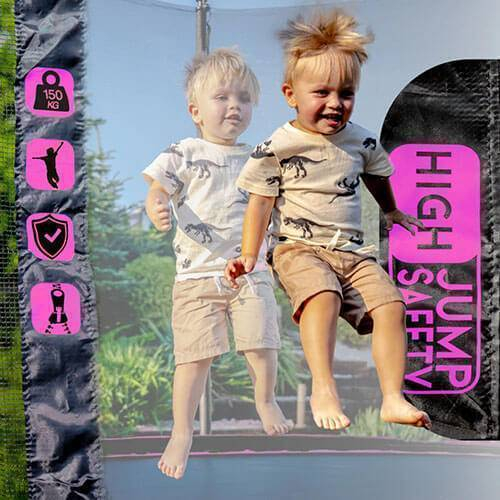 Батут Ultra 255 см, внутренняя сетка, розовый – Веселье и здоровье для всей семьи [3]