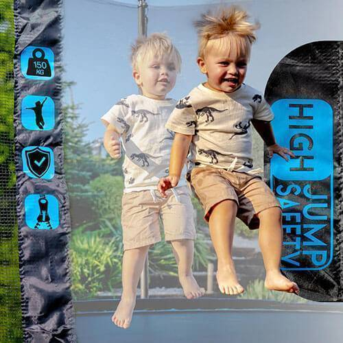 Батут Ultra Thunder 312 см, внутренняя сетка, синий – повышенная безопасность и максимальное веселье для всей семьи [3]