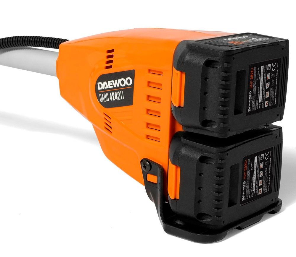 Trimmer cu acumulator DAEWOO DABC 4242Li SET (2×21V, 2×5Ah, Motor Brushless, Fir 42 cm, Cuțit 25,5 cm, 2 Acumulatori + Încărcător) [5]