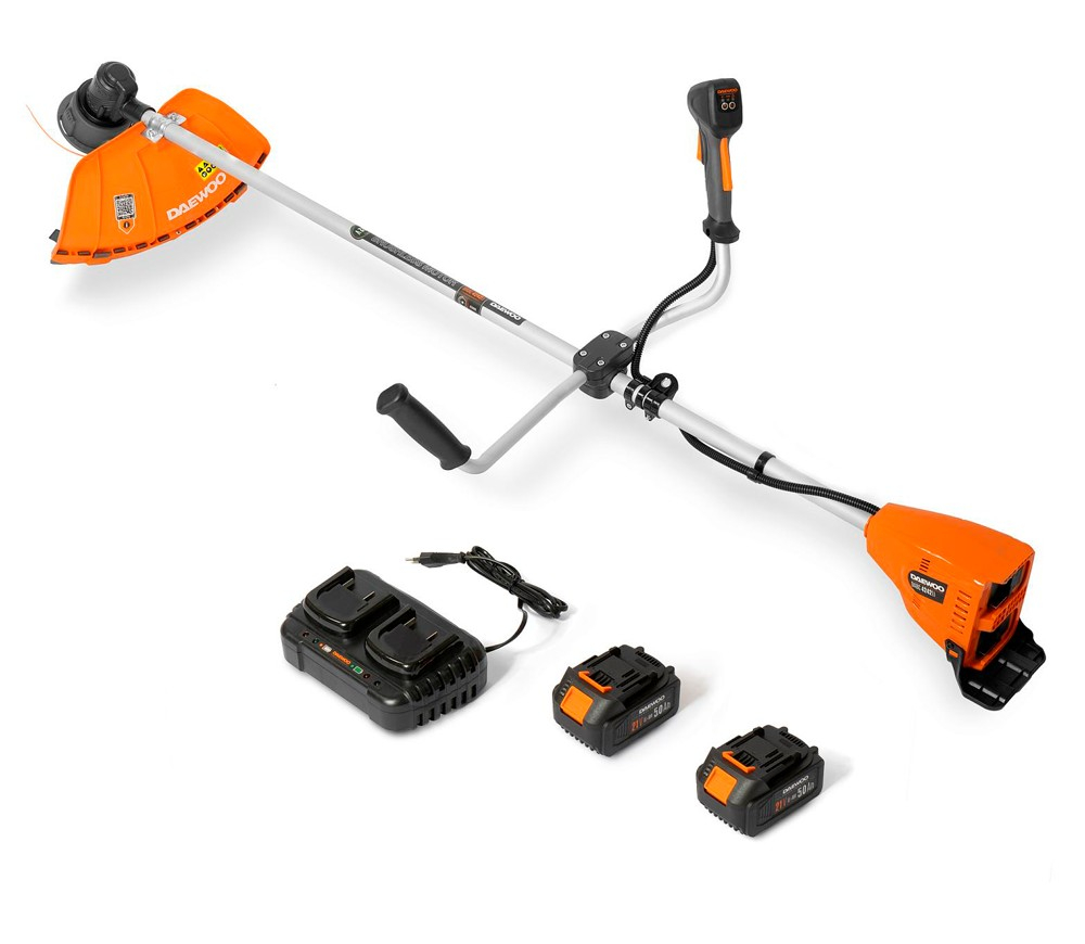 Trimmer cu acumulator DAEWOO DABC 4242Li SET (2×21V, 2×5Ah, Motor Brushless, Fir 42 cm, Cuțit 25,5 cm, 2 Acumulatori + Încărcător) [4]
