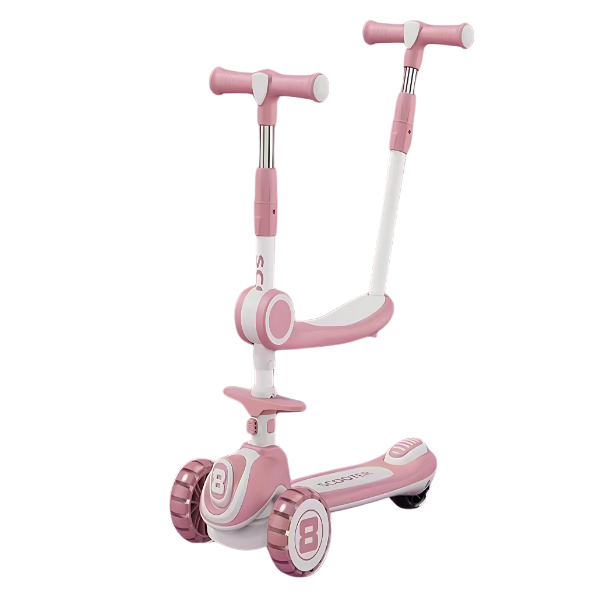 Trotinetă copii cu 3 roți, scaun și lumini LED – 3 culori [4]