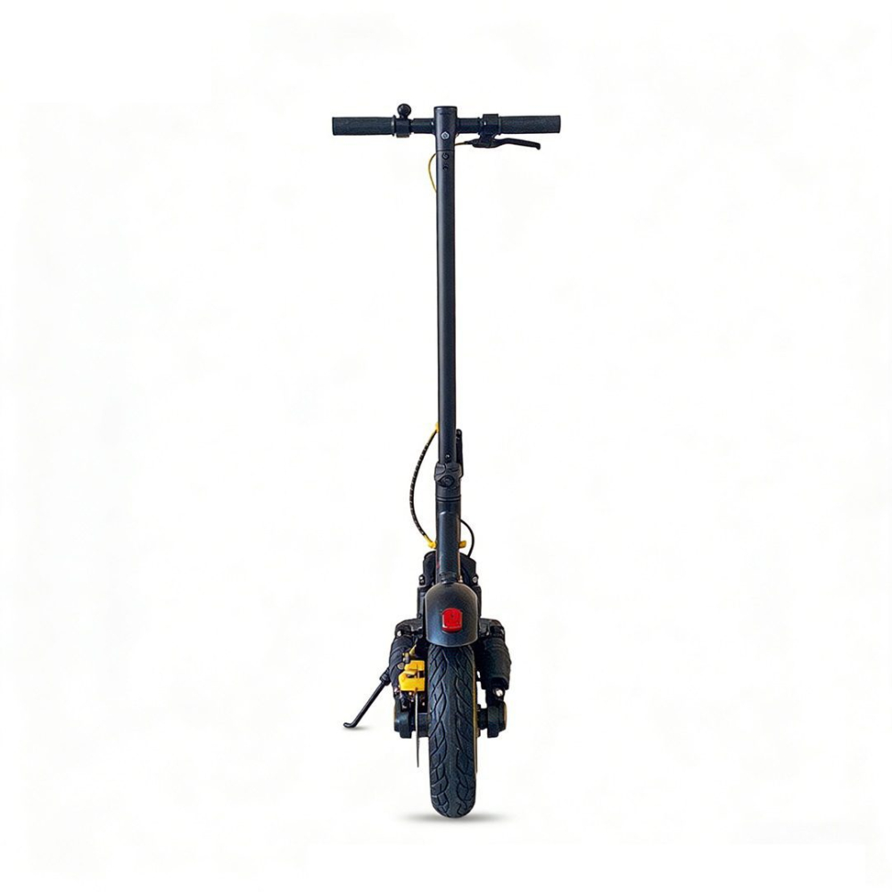 Trotinetă Electrică Pliabilă XO KM03 European Standard Adult Edition (350W, 36V, 10.4Ah) – Suspensie Dublă, Aplicație Tuya și Set Complet de Accesorii, Negru/Galben [3]