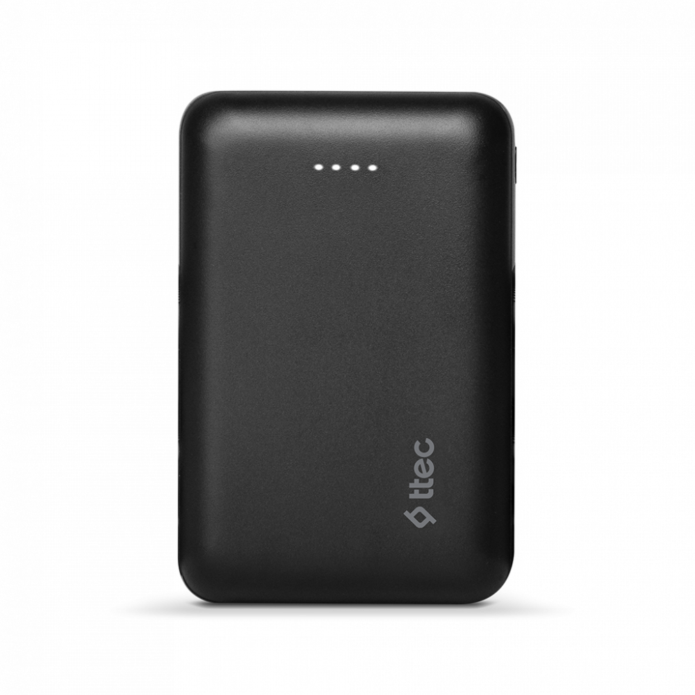 ttec Powerbank 10.000 mAh Duo ReCharger USB-C Input/Output, Black [3]