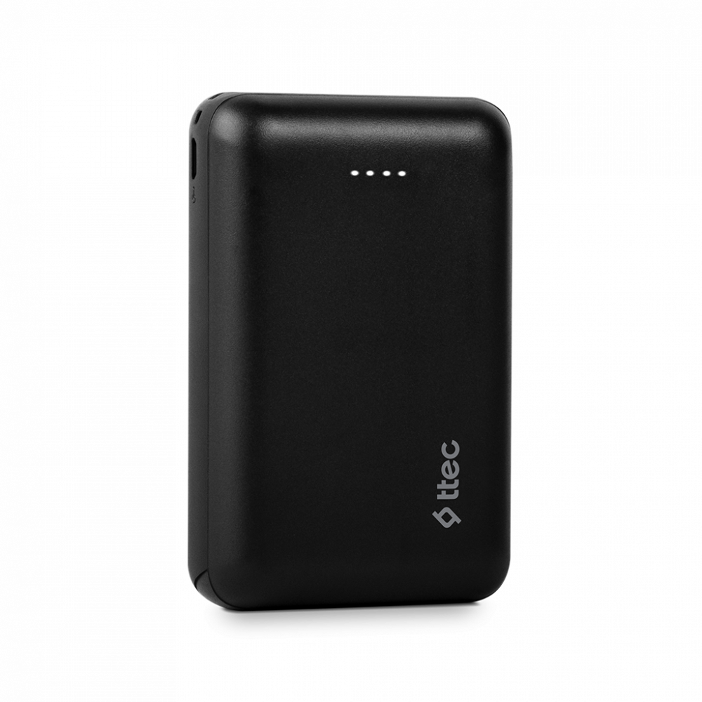 ttec Powerbank 10.000 mAh Duo ReCharger USB-C Input/Output, Black [2]