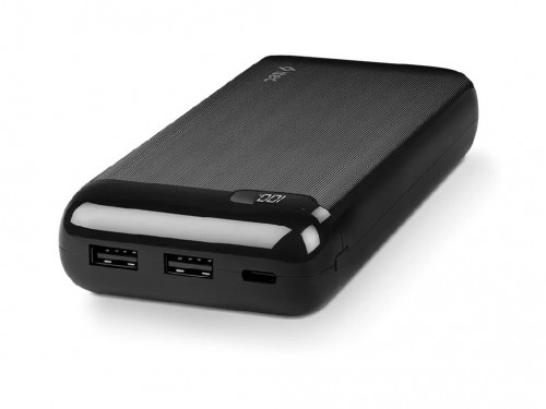 ttec Powerbank 20.000 mAh 20W PowerSlim LCD PD USB-C Input/Output, Black [3]