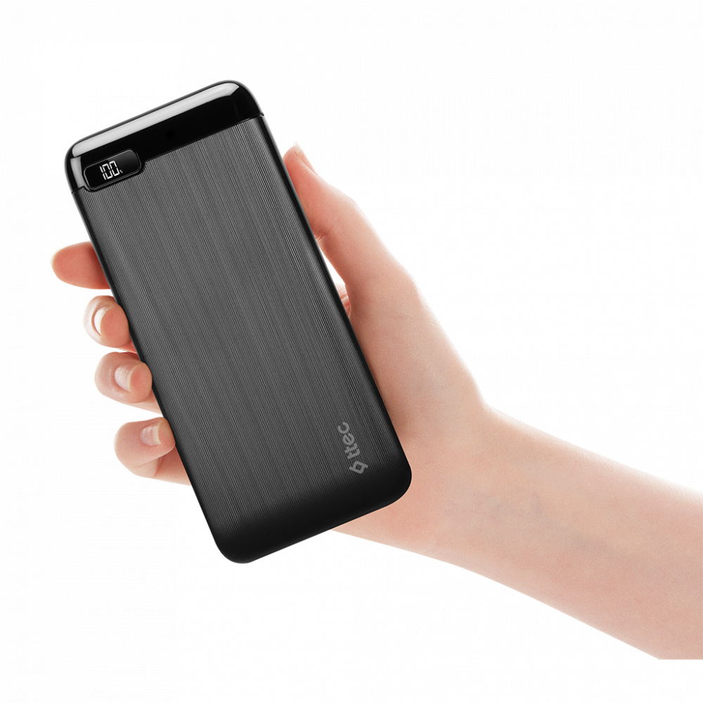 ttec Powerbank 20.000 mAh LCD Power Slim, Black [6]