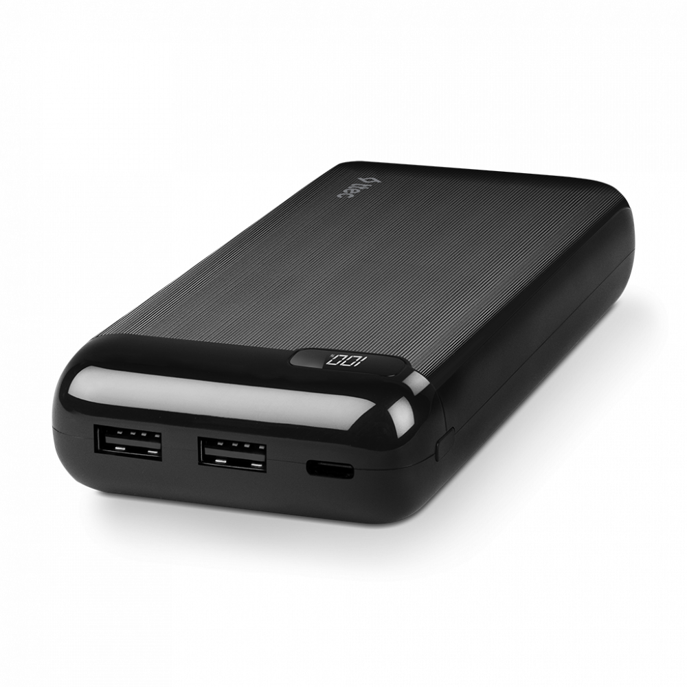 ttec Powerbank 20.000 mAh LCD Power Slim, Black [2]