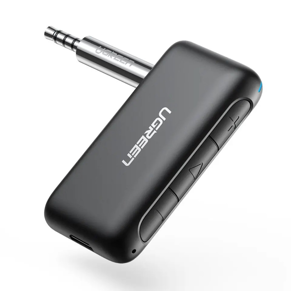 UGREEN Adapter Audio Receiver Car&Home Bluetooth V5.0, Battery 180mAh, up to 9hours CM276,  Black [2]