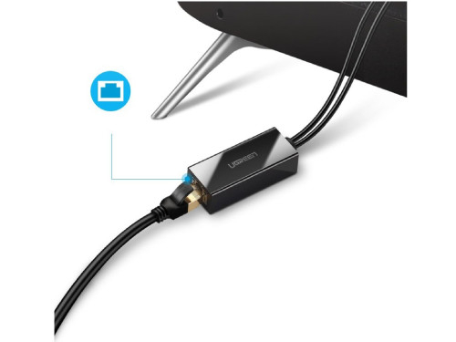 UGREEN Adapter for Chromecast Micro USB to Ethernet, Black [2]