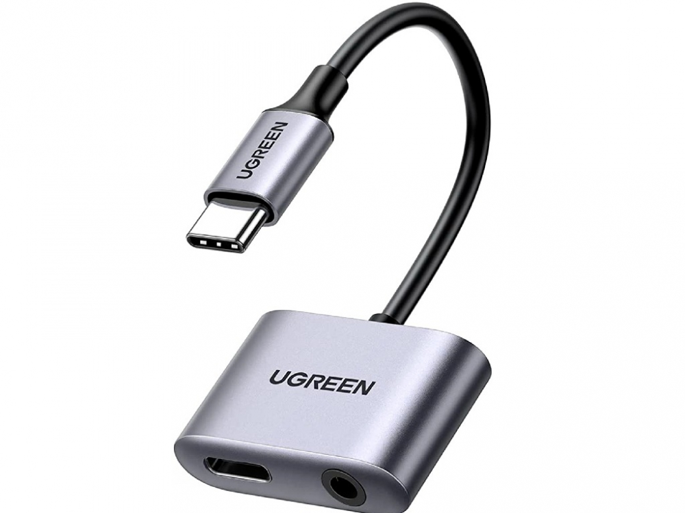UGREEN Adapter Type-C to PD+3.5mm,CM193, Silver [1]