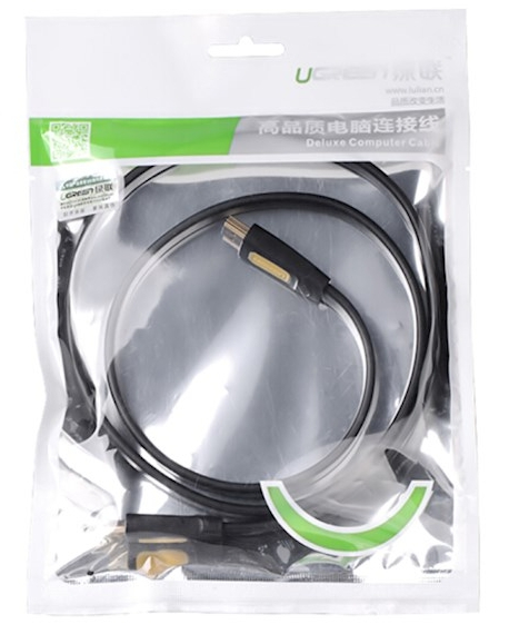 UGREEN Cable HDMI Round 4K 1.5m, HD101, Black [4]